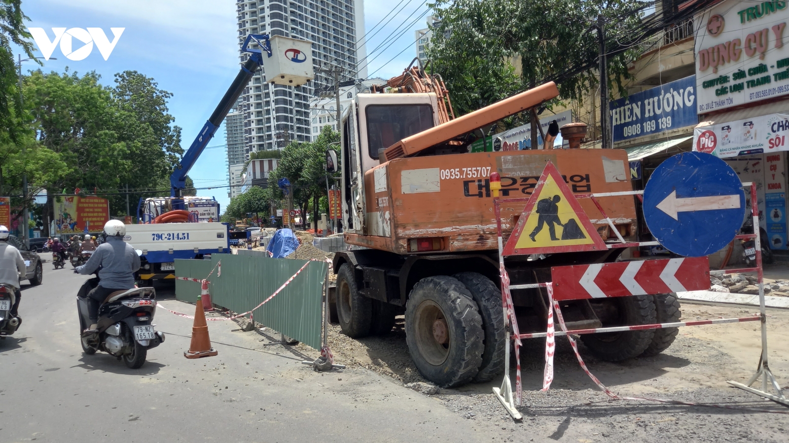 Thi công gây nguy hiểm, nhà thầu ở Khánh Hòa bị xử phạt